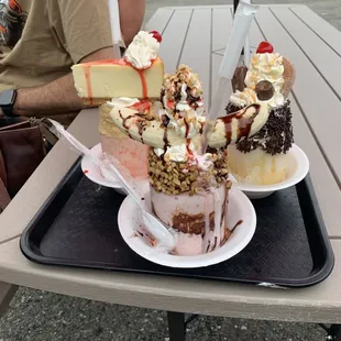 The most delicious milk shakes