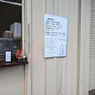 you can pull a sheet from the board to take with you of the daily specials provided !  4.27.22