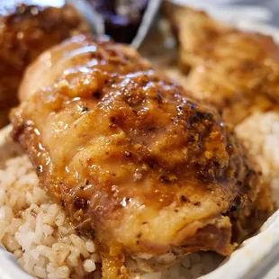 Baked chicken (regular - 3 thighs)