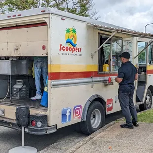 a man standing at the door