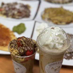 Dubai cup and milkshake