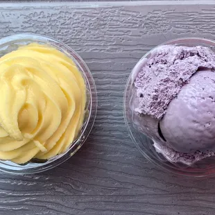 Two ice creams