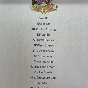 Current menu 7/5/21