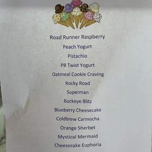 Current menu 7/5/21