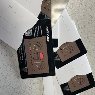 Gift cards