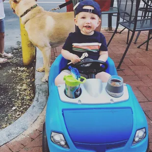 Young guy enjoying his scoops