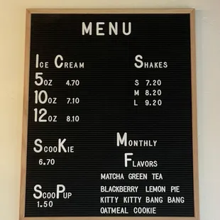 Menu - 1/20/2024
