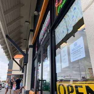 the outside of the store