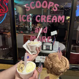 Icecream choices of the night