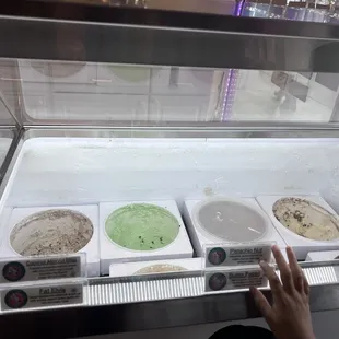 Cooler of ice cream