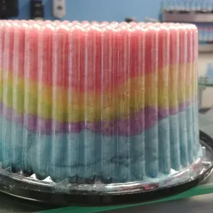 Rainbow Cotton Candy Cake