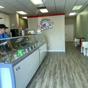 the inside of a restaurant