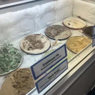 a variety of desserts