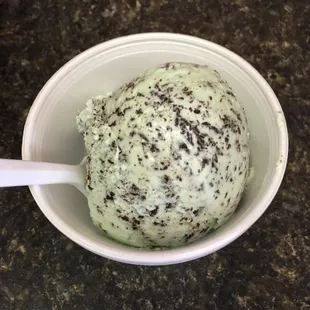 I learned mint chocolate chip is one of their best sellers