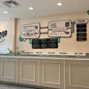 Interior Dough &quot;Bar&quot; and Menu