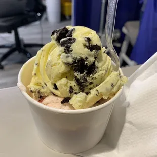 LemOreo and Strawberry double scoop