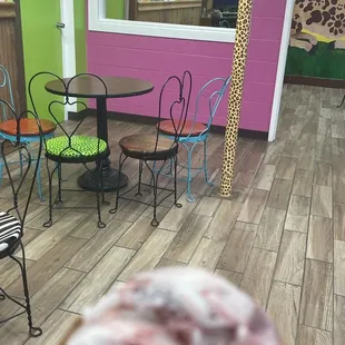 Ice cream and the indoor parlor