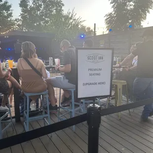 Seated viewing area