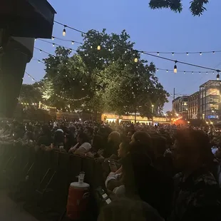outside