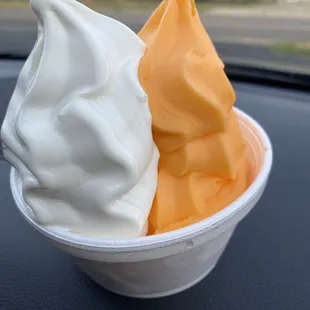 two scoops of ice cream