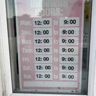 business hours