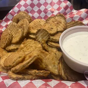 Fried Pickles with Ranch