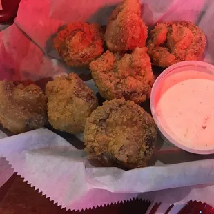Big juicy fried mushrooms!