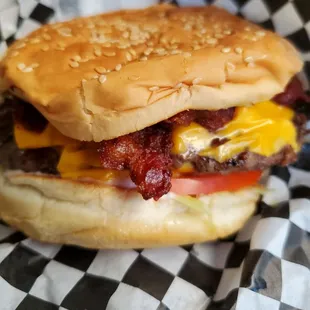 Double bacon cheeseburger