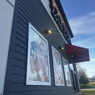 the front of the restaurant