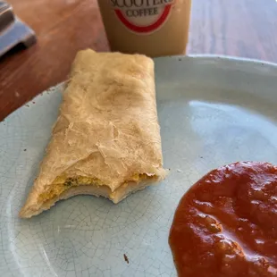 Pretty skimpy burrito for $4.25.Where's the bacon?