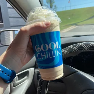 Maple vanilla blended latte