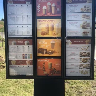 Scooter's Coffee, MWC:  Outside Drive-Thru Menu