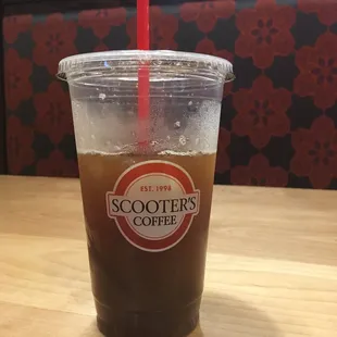 a cup of iced coffee