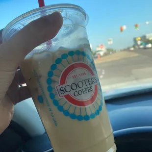 Iced sugar free hazelnut latte