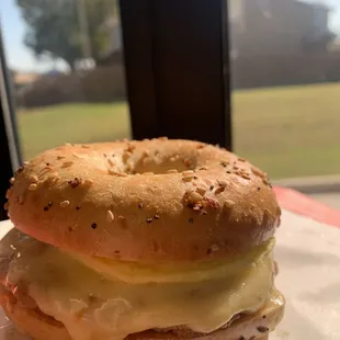 Everything bagel sandwich!