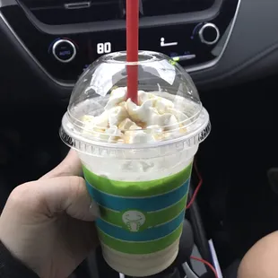 Small carmelicious blender.