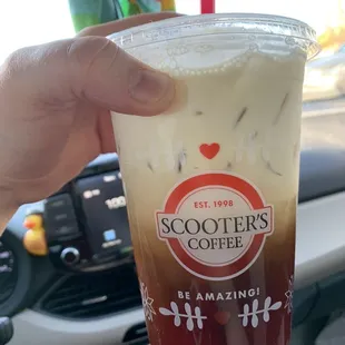 Beautiful cold brew and cream!