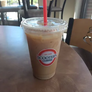 Iced vanilla non sugar latte