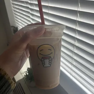 Iced maple bourbon latte
