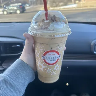 This is the iced Cinnamon Toast Crunch latte! Very scrumptious!