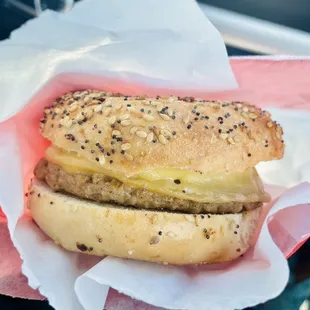 Everything Bagel Breakfast Sandwich