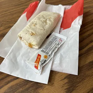 Bacon breakfast Burrito
