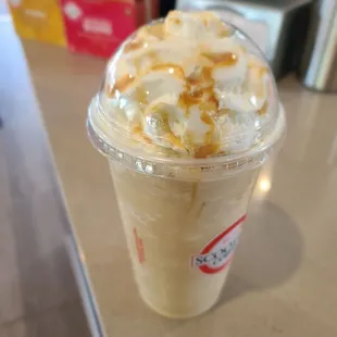 Yum.. the blended Carmelicous just yum... their signature drink... spelled wrong for sure... yum