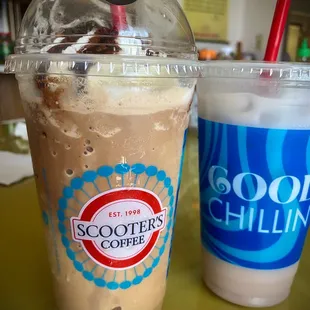 two cold drinks