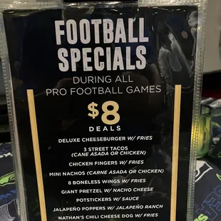 Football specials