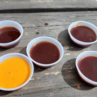 Different sauces