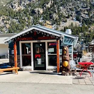 the front of the restaurant