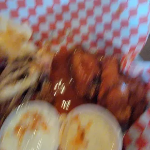 Horrible picture of great chicken wings