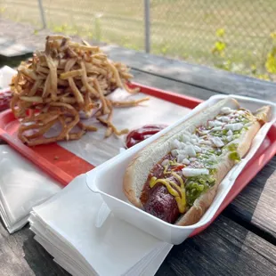 Scooter Dawg &amp; small fries.