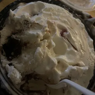 The only brownie piece in brownie delight ice cream for nearly $8
